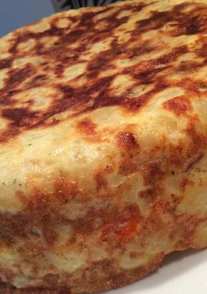 Una foto de Tortillón de york, queso y pimiento morrón GM F