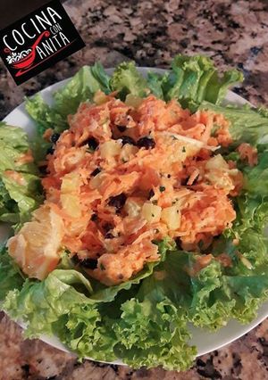 Una foto de Ensalada de zanahoria