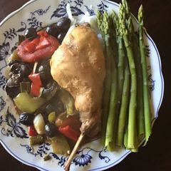 A picture of 1000. California Farm Rabbit Cacciatore Dinner.