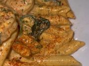 A picture of spinach pasta