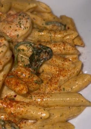 A picture of Cajun Shrimp Alfredo Pasta.