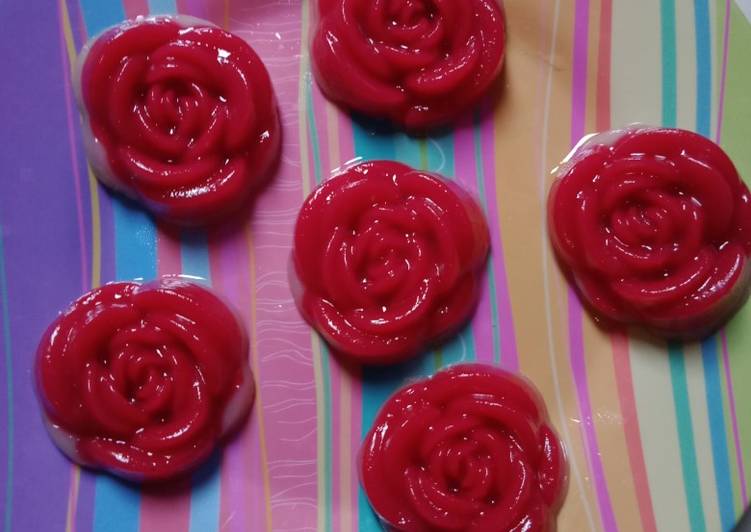 Cara Gampang Membuat Kue lapis merah putih bunga mawar yang Enak Banget