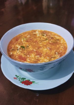 Foto resep Tan Hua Tang (Sup Telur Tomat)