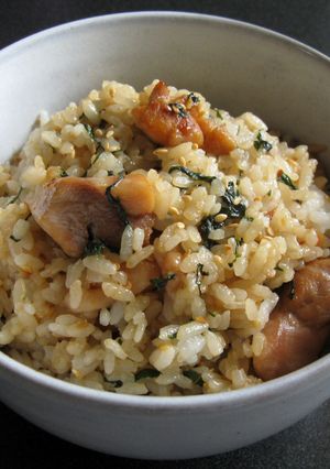 A picture of Chicken & ‘Shiso’ Mazegohan.