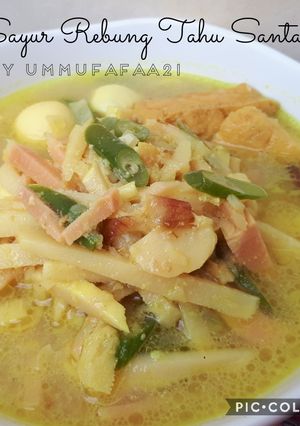 Foto resep 33. Sayur Rebung Tahu Santan
