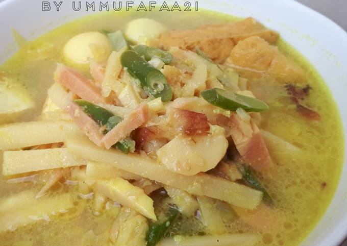 Cara Membuat 33. Sayur Rebung Tahu Santan Bahan Sederhana