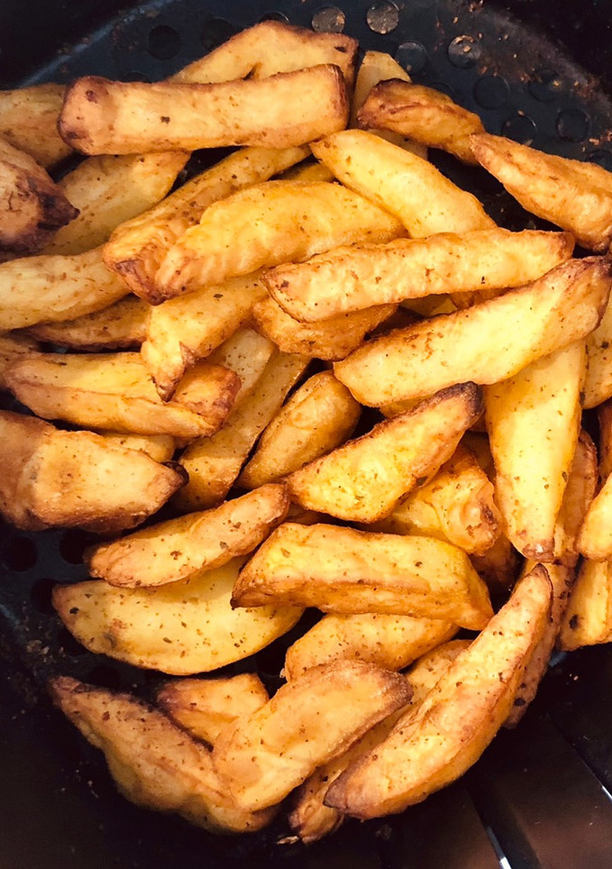 Una foto de Patatas en freidora de aire