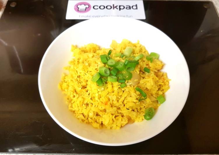 My Saffron & Egg Fried Rice. ?