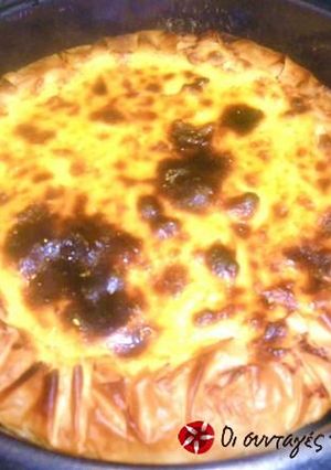 A picture of Extremely delicious milk pie.