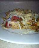 Totopos con huevo y salsa ranchera