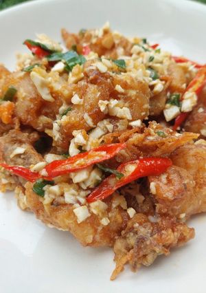Foto resep Udang goreng Saos Telur Asin