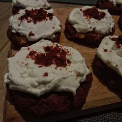 A picture of Red velvet cookies !.
