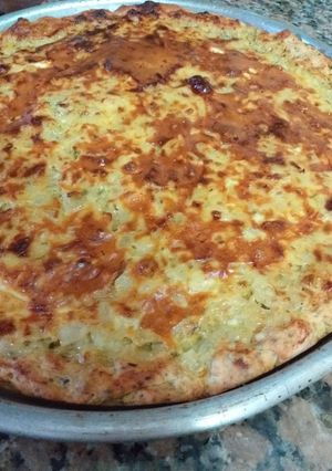 Una foto de Tarta casera de cebolla