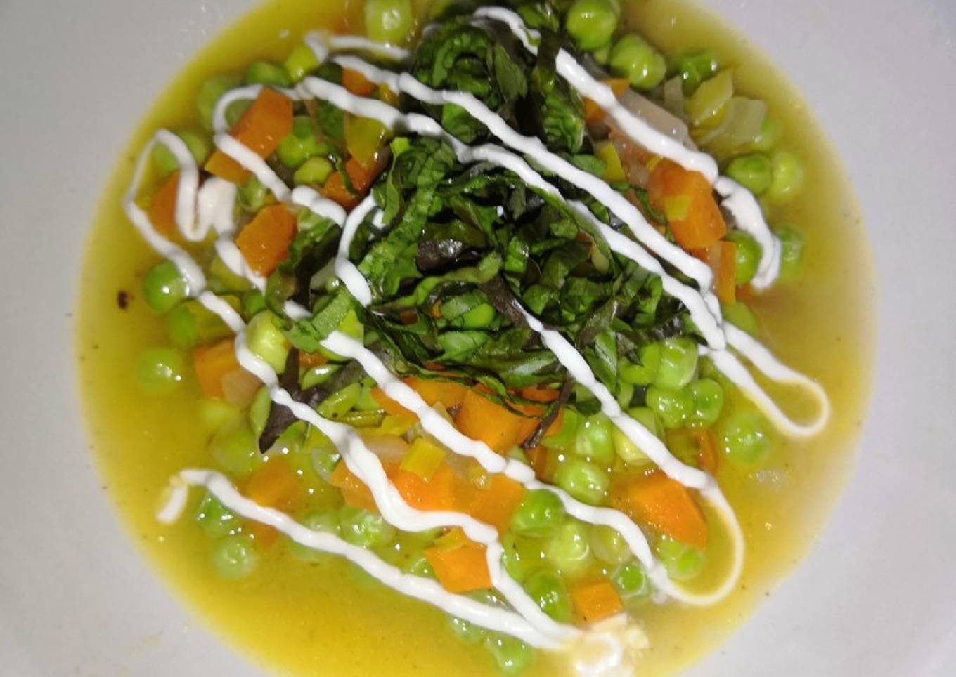 Chícharos a la francesa