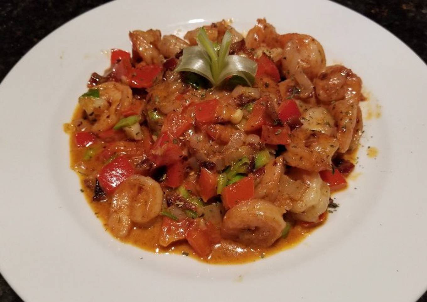 Shrimp & Grit Cakes (Kentucky Bourbon Butter Sauce)