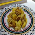 Banana frita com queijo