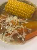 Sopa veggie con cebada