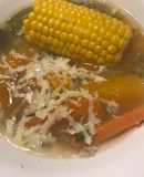 Sopa veggie con cebada