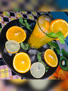 ஆரஞ்சு லெமன்டா (Orange lemonade recipe in tamil) செய்முறை முக்கிய புகைப்படம்
