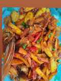 Salmon Fillet Ubi Rambat Balado