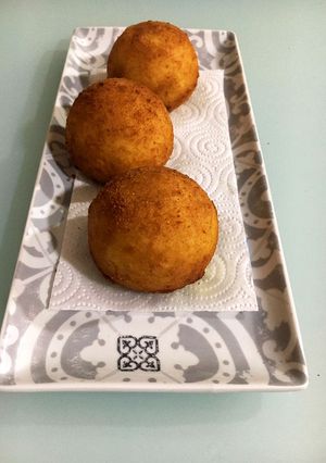 A picture of Mushroom Arancini 🌷.