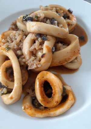 Une photo de Risotto d'encornets