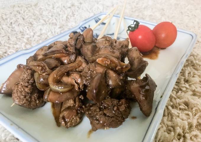 Resep: Sate Hati Ayam bumbu kecap Wajib Dicoba