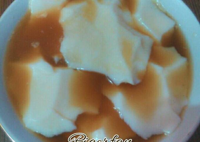 Wedang kembang tahu (susu murni)