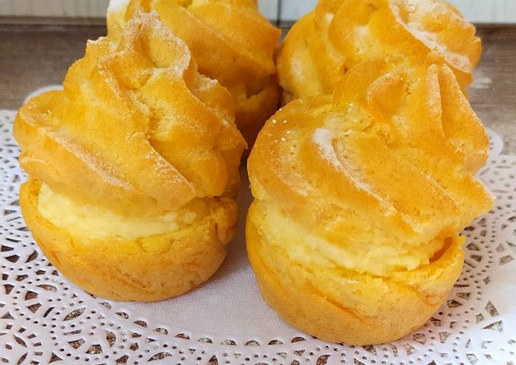 Cara masak Kue Sus/Soes Vla Vanilla  yang Menggugah Selera