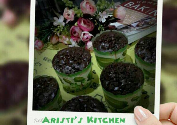 Muffin coklat super nyokelat n super moist n super uenak