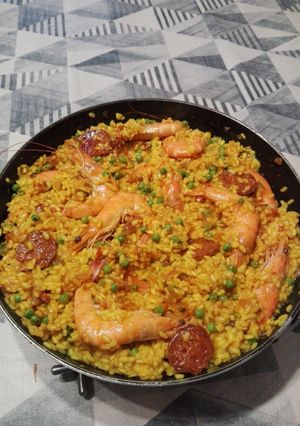 Une photo de Paella