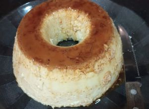 Una foto de (KETO) flan 🍮🤤
