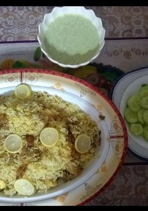 A picture of Beef biryani.