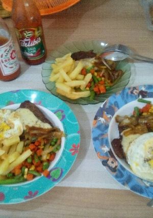 Foto resep Steak moza-blackpepper