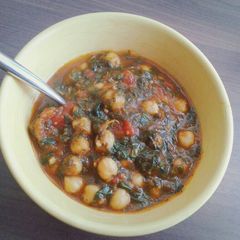 A picture of Chickpea and Spinach Curry.