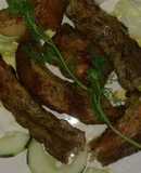 Costillas de cerdo a la mostaza