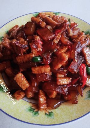 Foto resep Orek tempe kikil
