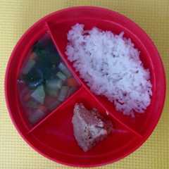 Foto resep MPASI 13 bulan - Nasi Sop Steam Tuna