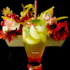 A picture of Multi-Layered Rainbow Mocktail.