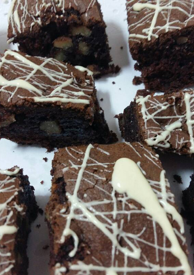 Una foto de Brownie de chocolate