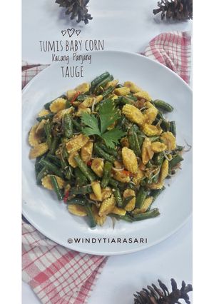 Foto resep Tumis Baby Corn, Kacang Panjang, Tauge