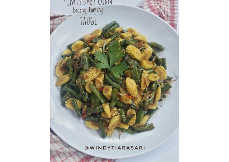 Resep Tumis Baby Corn, Kacang Panjang, Tauge yang Lezat
