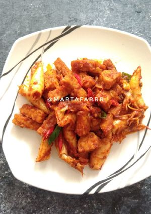 Foto resep Cumi asin sambal