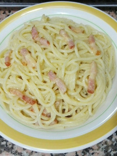 Una foto de Espagueti 🍝 a la carbonara