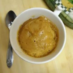 A picture of Peanut butter mug cake.