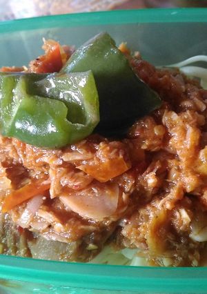 Foto resep Spaghetti spicy tuna