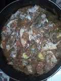 Bistec de cochino al horno en salsa