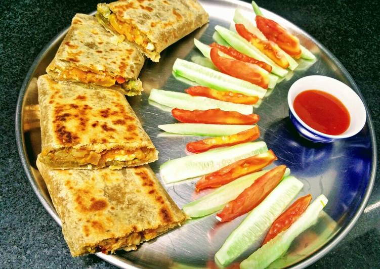 Step-by-Step Guide to Prepare Quick Paneer Bell Peppers Wraps