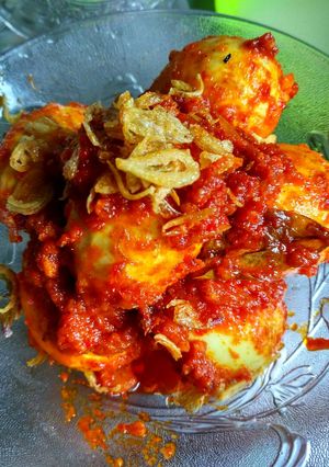 Foto resep Telur balado simple