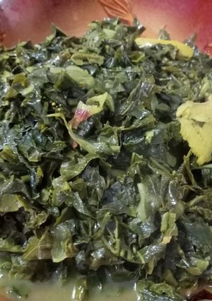 Foto resep Sayur Daun Singkong bumbu Kuning